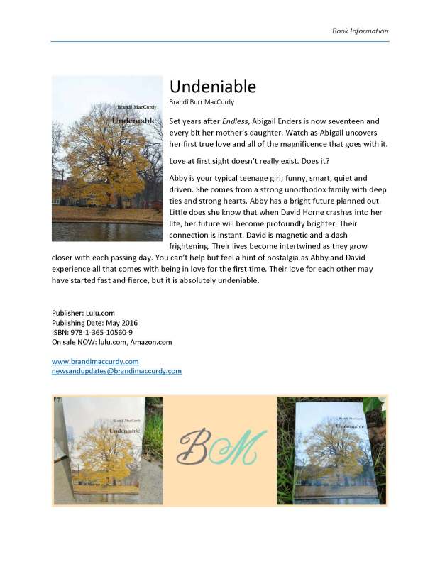 Undeniable info sheet